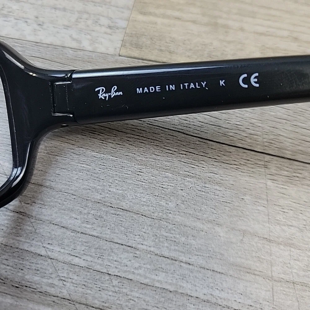 Ray Ban RB 4107 601 3N Rectangle Black Sunglasses Italy FRAMES ONLY‎ No Lenses